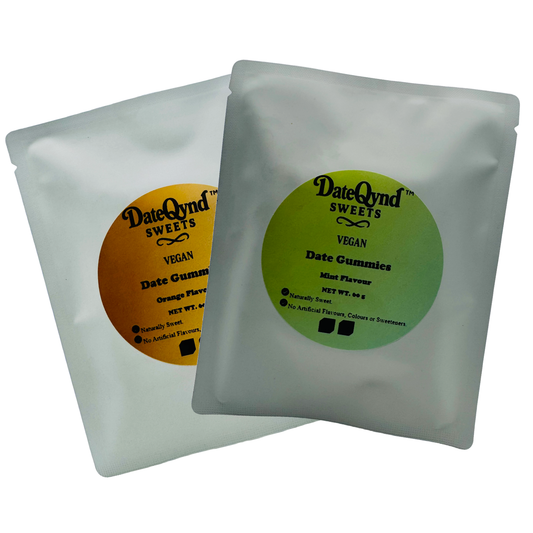 Date Gummies Orange & Mint Flavours 60g (10-Pack Box)